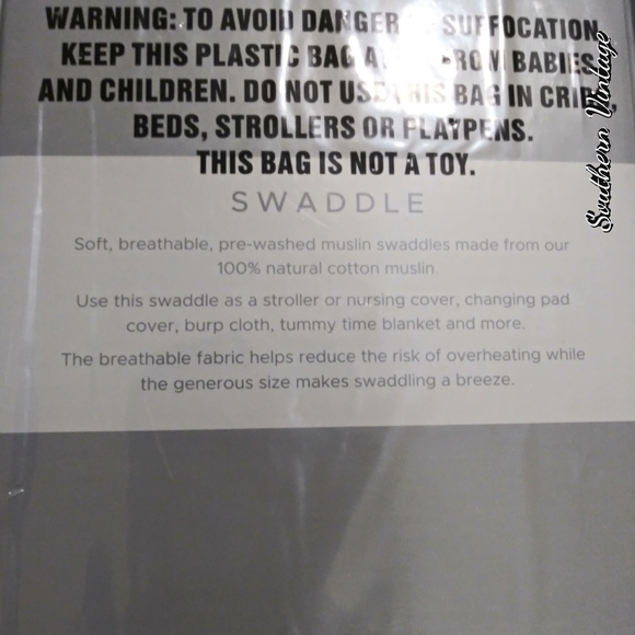 Newcastle Swaddle Cotton Muslin Whale - Picture 4 of 4